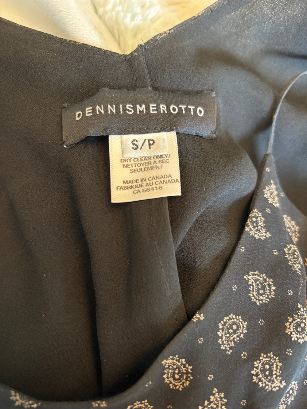 Dennis Merotto 100% Silk Black midi Dress Cocktail Formal, Quiet Luxury Size S - Picture 6 of 14